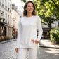 Women's Split Long Sleeve Top & Pants Set