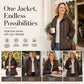 Women's Quilted Hooded Spliced Jacket