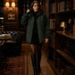 Women's Quilted Hooded Spliced Jacket
