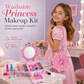 🎅Gift Idea-50% OFF!💄Washable Kids Princess Makeup Toy Set – Safe Non-Irritating Formula, Expandable Revolving Trays & Portable Shoulder Handbag Case🎀