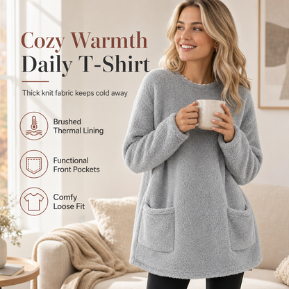 🍂50% OFF☁️Women's Warm Crew Neck Long Sleeve Top