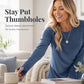 ✨Best Seller-50% OFF💐Women's Casual Crewneck Long Sleeve Top With Thumb Holes and Curved Hem