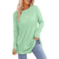 ✨Best Seller-50% OFF💐Women's Casual Crewneck Long Sleeve Top With Thumb Holes and Curved Hem