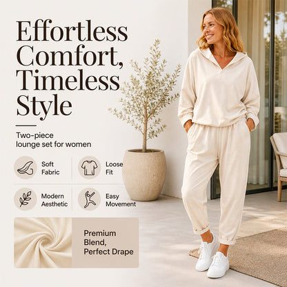 2026 NEW🔥50% OFF🥰Women's Hooded Sweatshirt & Lounge Pants Set