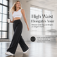 ⏳LAST DAY SALE ONLY ￡16.99!!👖 Women's Casual High Waisted Wide Leg Tailored Pants with Flowy Drape