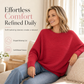⏳LAST DAY SALE 50% OFF!!🧶 Flattering Drape, Easy Movement | Women's Batwing Knit Pullover
