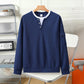 ⏳LAST DAY SALE 50% OFF✨🍂Men's Waffle Knit Fake Two-Piece Henley Top