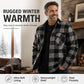Men's Winter Thermal Plaid Shirt Jacket