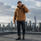 Men's Winter Warm Cable Knit Hoodie
