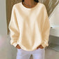 💖New Arrival-50% OFF💖Women's Waffle Knit Loose‑Fit Sweatshirt