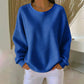 💖New Arrival-50% OFF💖Women's Waffle Knit Loose‑Fit Sweatshirt