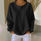 💖New Arrival-50% OFF💖Women's Waffle Knit Loose‑Fit Sweatshirt