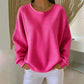 💖New Arrival-50% OFF💖Women's Waffle Knit Loose‑Fit Sweatshirt