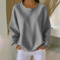 💖New Arrival-50% OFF💖Women's Waffle Knit Loose‑Fit Sweatshirt