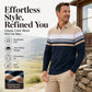 🔥 Over 5,000 sold!! 👔Men's Classic Color-Block Striped Top