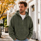 🎁New Arrival-50% OFF✨Men's Casual Half-Zip Corduroy Hoodie