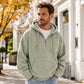 🎁New Arrival-50% OFF✨Men's Casual Half-Zip Corduroy Hoodie