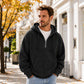 🎁New Arrival-50% OFF✨Men's Casual Half-Zip Corduroy Hoodie