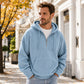 🎁New Arrival-50% OFF✨Men's Casual Half-Zip Corduroy Hoodie