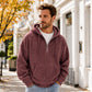 🎁New Arrival-50% OFF✨Men's Casual Half-Zip Corduroy Hoodie