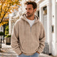 🎁New Arrival-50% OFF✨Men's Casual Half-Zip Corduroy Hoodie