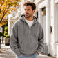 🎁New Arrival-50% OFF✨Men's Casual Half-Zip Corduroy Hoodie