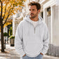 🎁New Arrival-50% OFF✨Men's Casual Half-Zip Corduroy Hoodie