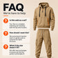 Men's Warm Half-Zip Hoodie & Cargo Pants Set
