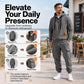 Men's Warm Half-Zip Hoodie & Cargo Pants Set