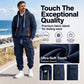Men's Warm Half-Zip Hoodie & Cargo Pants Set