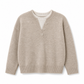 🌸Hot Sale 50% OFF💖Casual Mock Two Piece V Neck Knit Sweater with Button Details