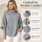 🔥Hot Sale-50% OFF💛Women's Turtleneck Batwing Sleeve Knit Sweater