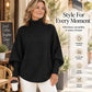 🔥Hot Sale-50% OFF💛Women's Turtleneck Batwing Sleeve Knit Sweater