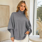 🔥Hot Sale-50% OFF💛Women's Turtleneck Batwing Sleeve Knit Sweater