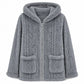 💖Limited-Time Sale💖 ❄️Women's Casual Plush Solid Color Cardigan🧸