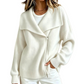 Women's Chic Asymmetrical Zip Up Sweater Jacket