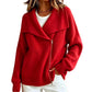 Women's Chic Asymmetrical Zip Up Sweater Jacket