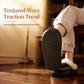 Womens Warm Thickened Slippers Non Slip Indoor Home House Shoes with Lace Trim
