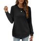🔥🔥BLACK FRIDAY EARLY ACCESS 🖤✨ 50% OFF | Women's Crewneck High-Low Hem Long Sleeve Tunic Top, Casual Loose Layering Shirt ✨