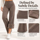Women's High-Waisted Plush-Lined Flare Pants