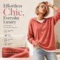 🧶Cozy Head Coverage, Customizable Fit💖Women's Casual Hooded Sweater With Drawstring