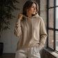🧶Cozy Head Coverage, Customizable Fit💖Women's Casual Hooded Sweater With Drawstring