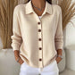 🎉Hot Sale-50% OFF🩷Women's Collared Button-Down Knit Cardigan