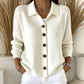 🎉Hot Sale-50% OFF🩷Women's Collared Button-Down Knit Cardigan