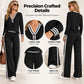 ⏳LAST DAY SALES - 60% OFF🔥Women's Striped Long Sleeve Top & Wide-Leg Pants Set