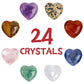 💝24 Pack Valentines Cards with Heart-Shape Crystals💝