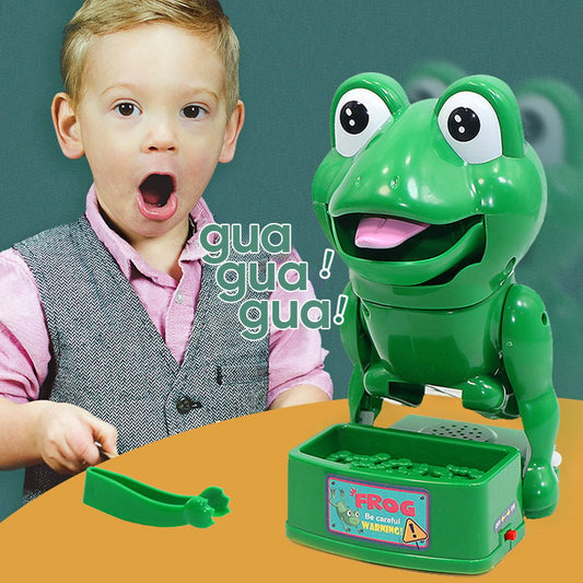 🔥Funny Frogs Biting Toys😍