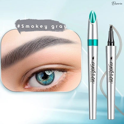 🔥 Waterproof Microblading Eyebrow Pen 4 Fork Tip Tattoo Pencil